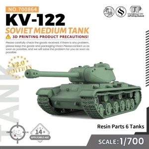 SSMODEL SS700864 1/700 Military Model Kit Soviet KV-122 Medium Tank - Picture 1 of 8