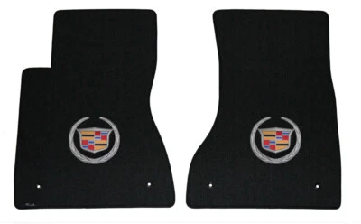 Novo! Par frontal de tapetes Cadillac CTS carpete 2011 - 2014 com logotipo  - Imagem 1 de 4