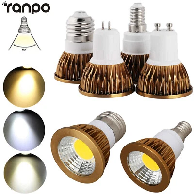 12W Dimmable 6W 9W LED COB SpotLights Bulb GU10 MR16 GU5.3 E27 E12 Light Lamp RK - Image 1 of 4