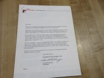  Pachmayr Letter and flyers from the company  (b)  - Image 1 of 2