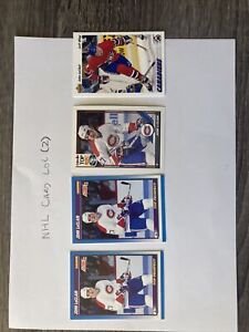 1991-92 JOHN LeCLAIR 4 rookie cards Lot Montreal Canadiens See photos - hockey 
