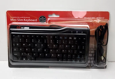 Mini Slim Keyboard MCSaite 78 Keys Keypad USB Wired Portable MC-W8017 NEW - Image 1 of 4