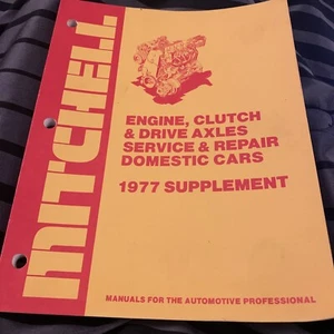 Mitchell Engine Clutch And Drive Axles Service And Repair 1977 Supplement - Picture 1 of 2