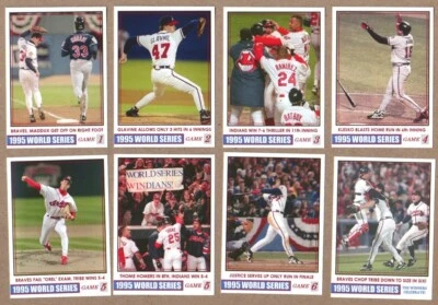GRATIS* JUEGO DE CARTAS SERIE MUNDIAL 1995 ATLANTA BRAVES CLEVELAND INDIANS GLAVINE MADDUX Foto 1 de 2