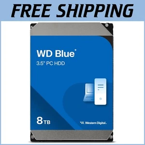 8TB WD Blue Interne Festplatte - Zuverlässige 5640 RPM Leistung für Desktops - Bild 1 von 9