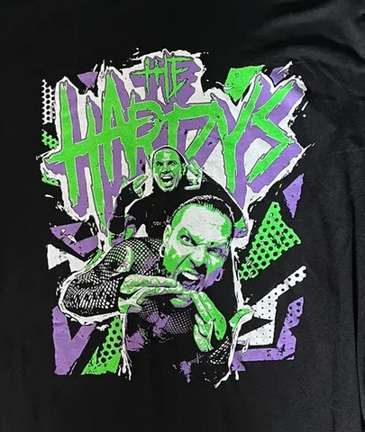 Matt and Jeff Hardy AEW/WWF/WWE/Impact Exclusive Pro Wrestling Crate  T-Shirt L Cover