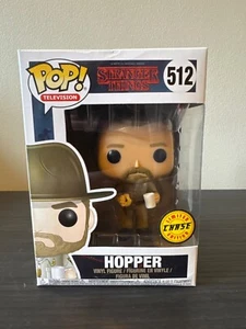 Funko Pop! Vinyl: Stranger Things - Jim Hopper (w/ Donut) (Chase) #512 - Picture 1 of 1