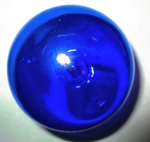 Vintage Hand Blown Cobalt Blue Glass Hollow Sphere 3 Inch Size - Picture 1 of 4