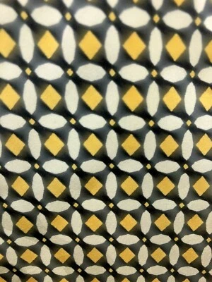 Givenchy Monsieur Mens Silk Designer Necktie Black White Yellow Tie EUC - Image 1 of 3