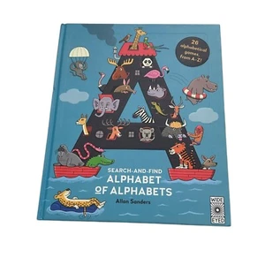 Search and Find Alphabet of Alphabets Book Hardcover  Allan Sanders - Picture 1 of 5