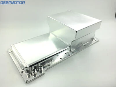 Deepmotor Fabricated Aluminum 6.0lb 7-Quart Front Sump Oil Pan LS1 LS2 LS3 LS6 - Image 1 of 3