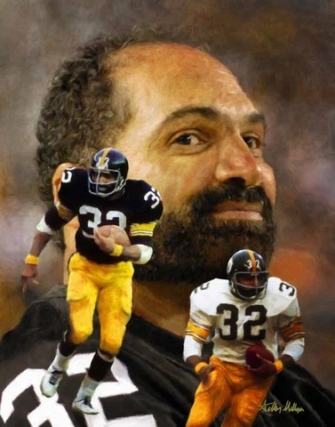 Poster - Franco Harris Steelers NFL Football by Rich Image,  3 Sizes - Imagekind Cover