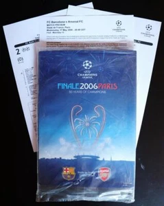 Arsenal FC V FC Barcelona Programa COMO NUEVO Final UEFA Champions League París 2006 - Imagen 1 de 4