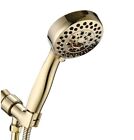Magic Home 2.5 GPM 3.72" Wall Mounted Handheld Shower Head in Polished Gold-NOB