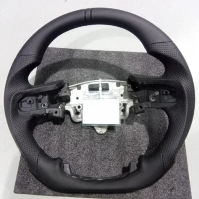 Volante de cuero negro para Chevrolet Silverado 1500 2500 3500 20+ sin calefacción Foto 1 de 3