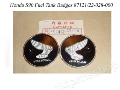 Honda CA95 CB92 CA200 CB160 CL90 S90 Tank Badge LH + RH Foto 1 de 4