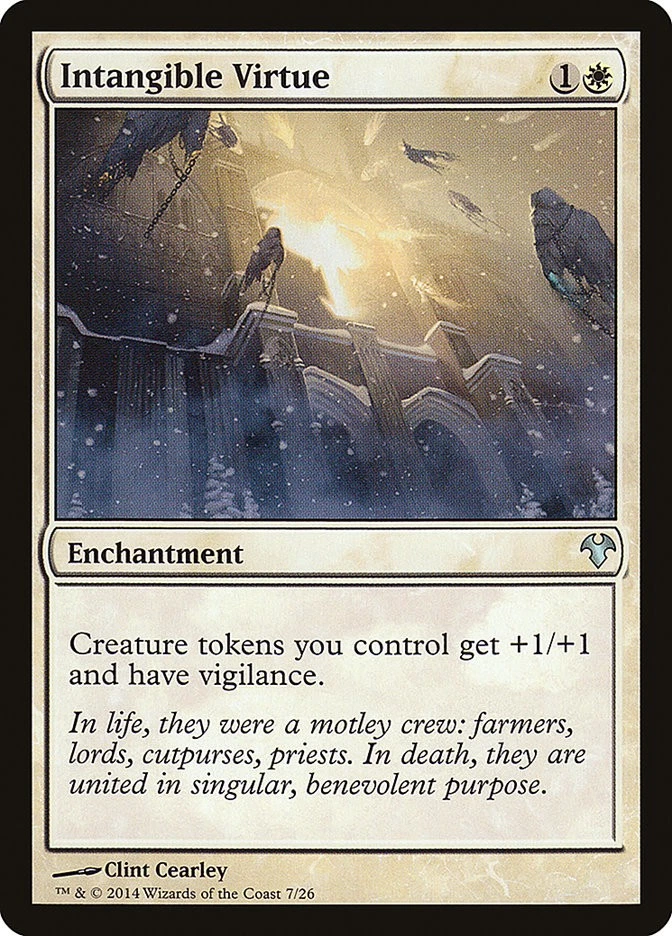 MTG Magic the Gathering Intangible Virtue (7/33) Modern Event Deck 2014 LP - Image 1 of 1