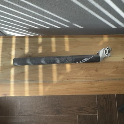 Tija de sillín de carbono Bianchi RC 31,6 mm x 350 mm 20 mm retroceso carretera grava poste de bicicleta Foto 1 de 4