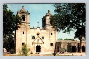 Tarjeta de San Antonio TX-Texas, Mission Conception, antigua, vintage - Imagen 1 de 2