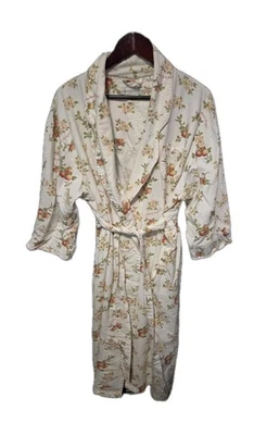 Bata floral Crabtree Evelyn para mujer L Cottagecore algodón Grandmacore Country Foto 1 de 4