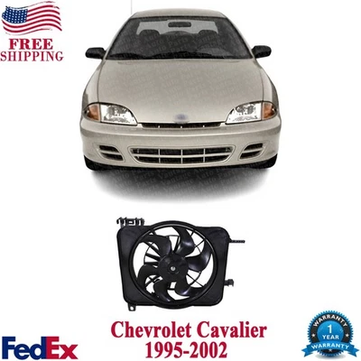 Conjunto de ventilador de refrigeración del radiador para Chevrolet Cavalier Pontiac Sunfire 1995-2002 Foto 1 de 4