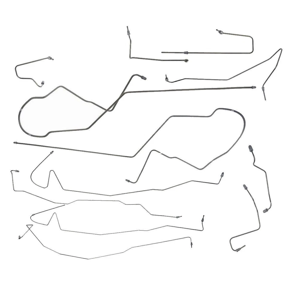 Juego de línea de freno Ford Taurus Sable 1995-2007 disco de 4 ruedas sin ABS inoxidable Foto 1 de 4