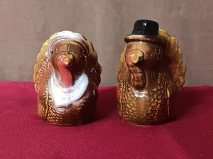Mr. and Mrs. Tom Turkey Thanksgiving Salz- und Pfefferstreuer Keramik - Bild 1 von 7