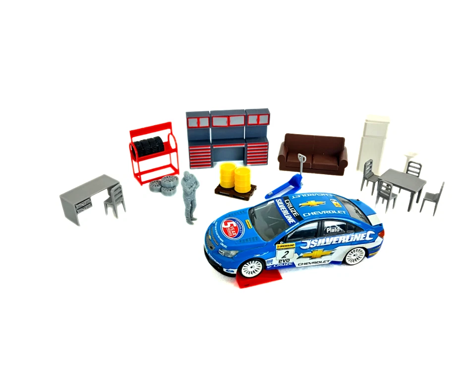 Diorama decoration Auto service furniture 1:43 Scale Model Car Accessory 1/43 - Image 1 of 4