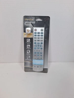 GE Ultra Pro 6-Device Universal Remote Control 33712 Big Buttons LED Backlit NEW - Image 1 of 4