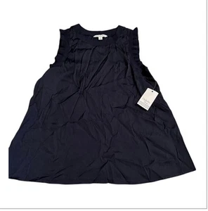 Ophelia Roe Women's Ruffle Tank Top S Blue Sleeveless Blouse Casual Summer - Picture 1 of 3