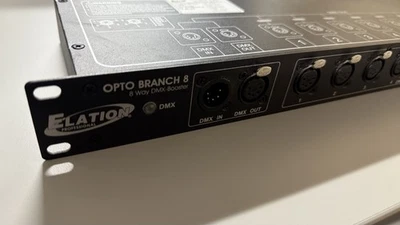 Elation OPTO BRANCH 8 Channel DMX Splitter/Booster with Power Cord - Image 1 of 3