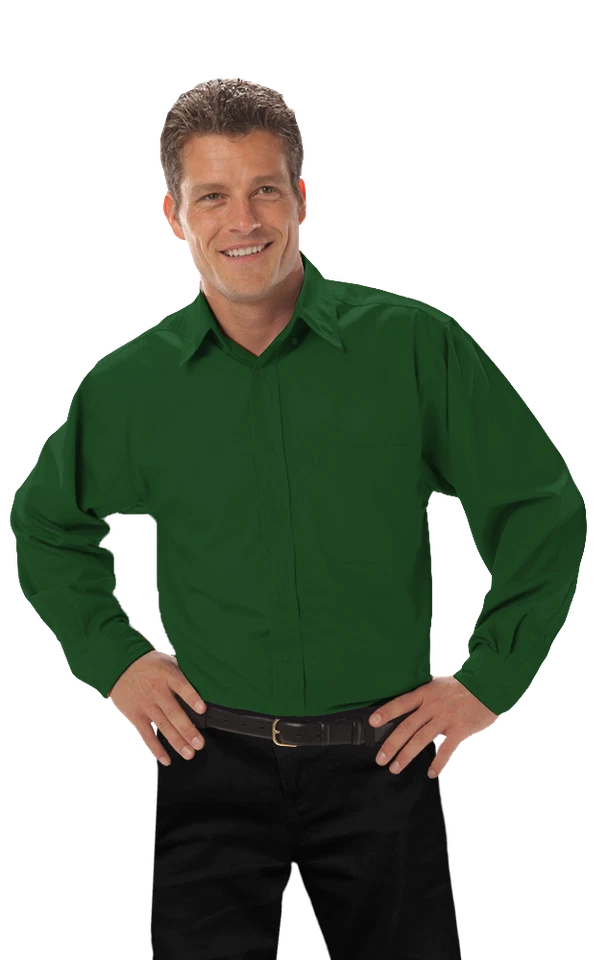 Blue Generation BG8330 Men's Long Sleeve Fine Line Twill Shirt - Image 1 of 1