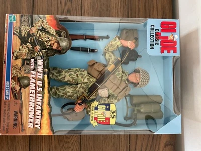 Lanzallamas de infantería de Estados Unidos Gi Joe 1999 Segunda Guerra Mundial nuevo en caja, nunca abierto Foto 1 de 4