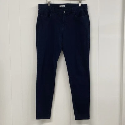 Pantalones Eileen Fisher para mujer 14 algodón orgánico denim bolsillos elásticos ligeros Foto 1 de 4