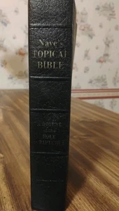 Naves Topical Study Bible Thumb Index Southwestern Vintage 1962 Indexed Leather - Bild 1 von 10