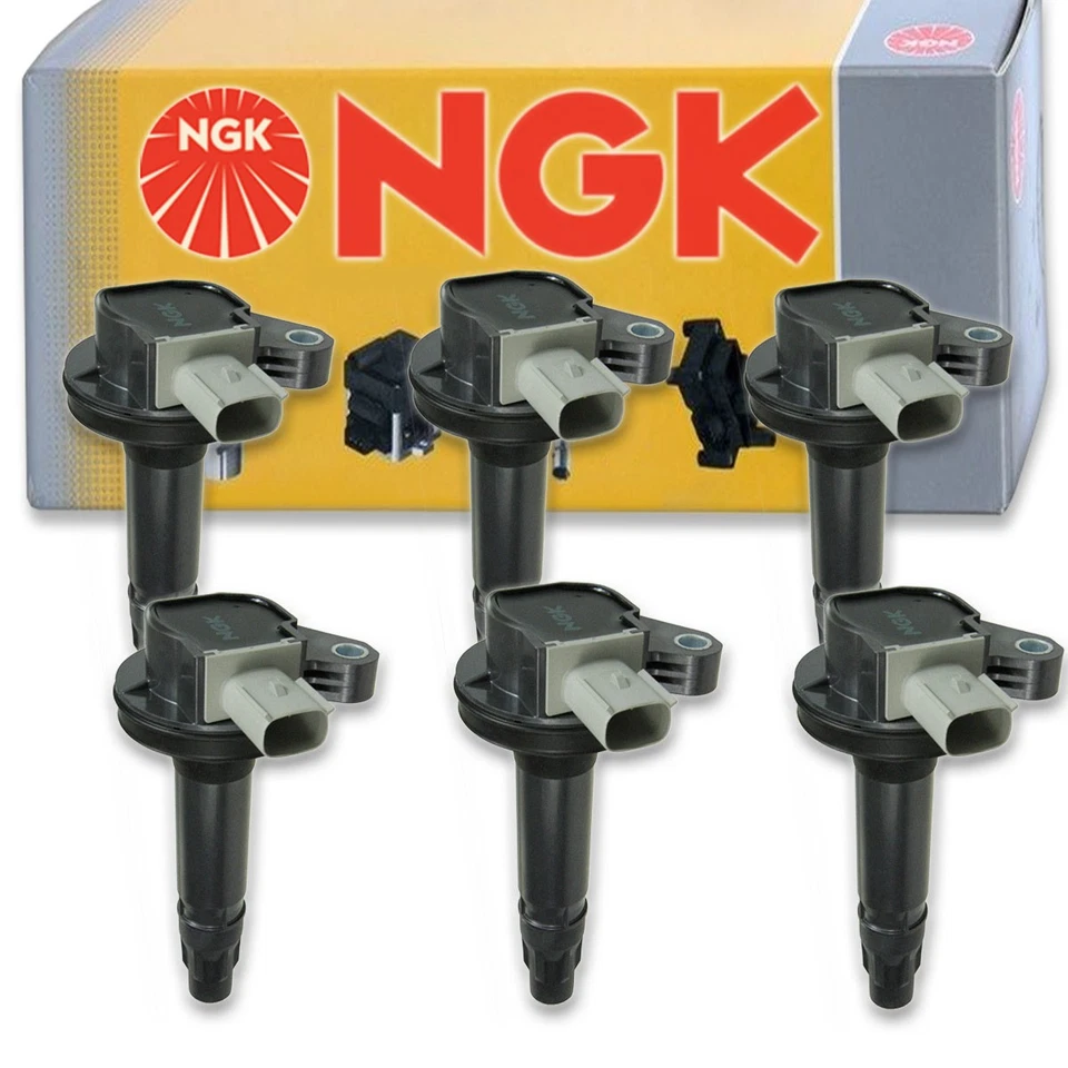 Bobina de encendido NGK de 6 piezas para Lincoln MKT 2010-2012 3,5 L V6 - Bujía Tune tu Foto 1 de 4