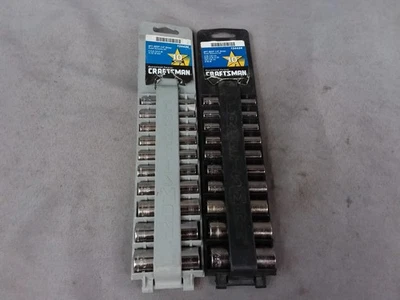 Craftsman USA 10pc Sae & Metric SAE 1/4 dr 6 Pt Deep Socket Set 34434 34436 - Image 1 of 4