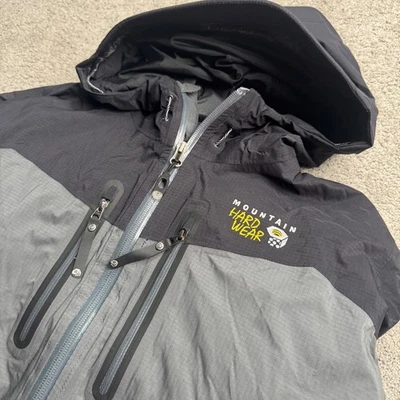 Chaqueta softshell Mountain Hardwear para hombre mediana con capucha cremallera completa conducto Foto 1 de 4