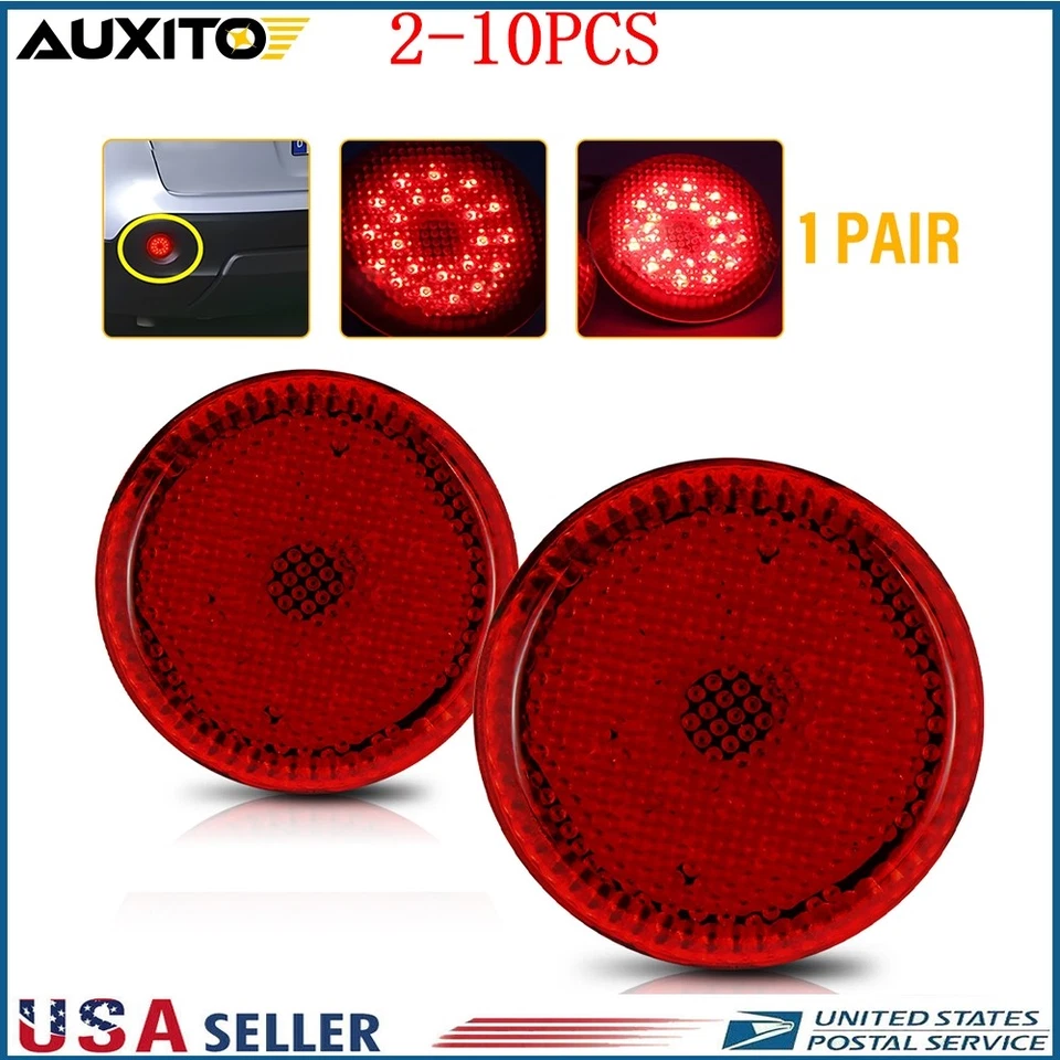 2-20X Luces reflectoras LED traseras parachoques lámpara de freno para Toyota Corolla 07-10 Foto 1 de 4