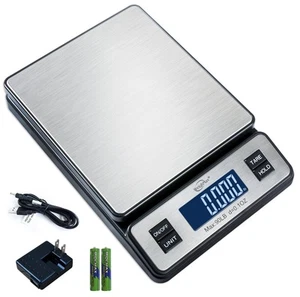 Weighmax W-2809 90 LB X 0.1 OZ Durable Stainless Steel Digital Postal Scale, ... - Picture 1 of 4