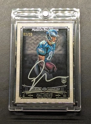 JORDAN MATTHEWS Rookie Auto 2014 Topps Museum Collection Silver Frame RC SP /25 - Image 1 of 4