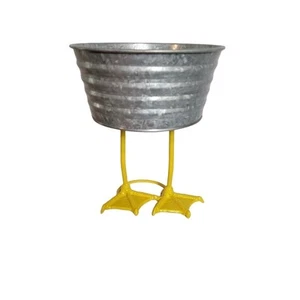 Entenfüße Schüssel Eimer Unterhaltung Deko Kochen Metall Gusseisen Redneck Party - Bild 1 von 9