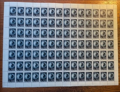 USSR 1957 Scott 1992-1993. First Sputnik Sheets. two full sheets of 98. MNH - Image 1 of 2