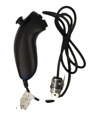Official Nintendo Wii / Wii U Nunchuck Controller Black  - Image 1 of 3