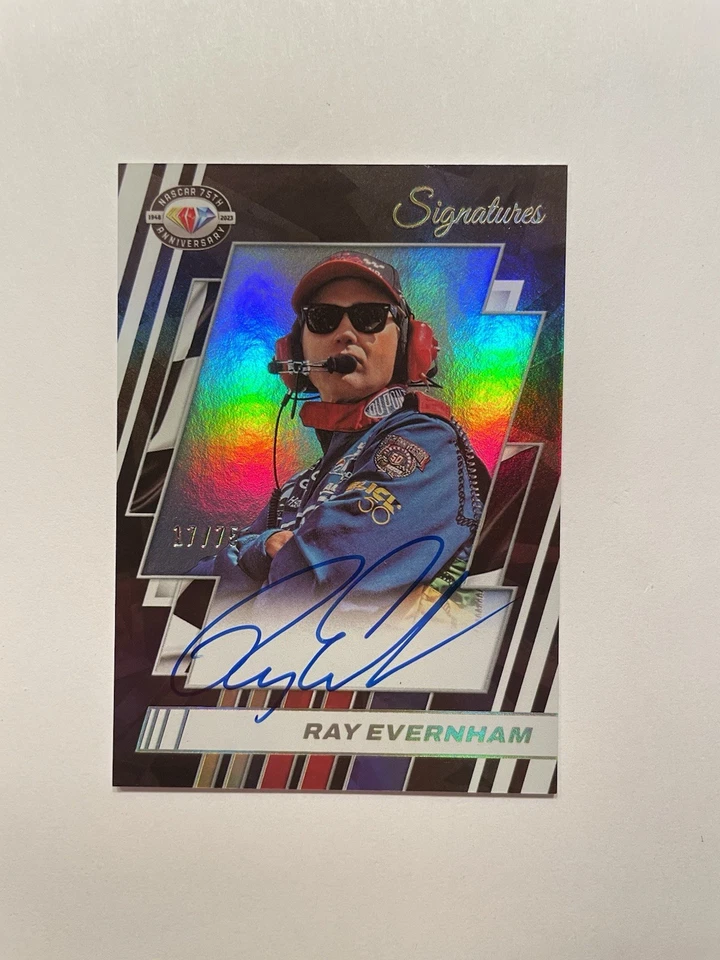 2023 Panini National Treasures Holo /75 Ray Evernham #75-RE Auto HOF - Image 1 of 1
