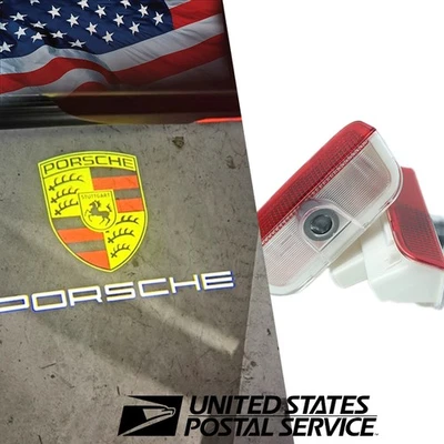 2PCS NEW PORSCHE 911 HD Projector Lights LED Non Fading Puddle Lights 2019-2024 - Image 1 of 4