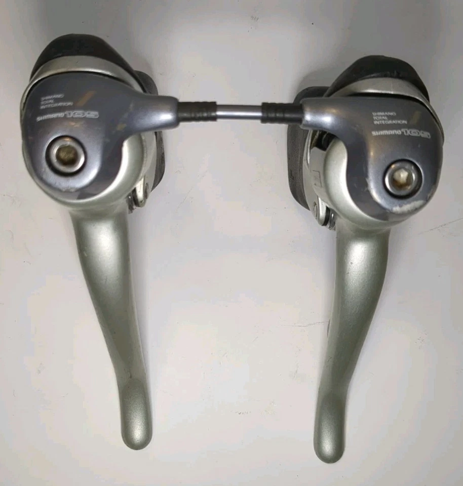 Rebuilt Shimano 105 ST-5500 STI Shift Levers 3x8 Speed Brifters - Image 1 of 4