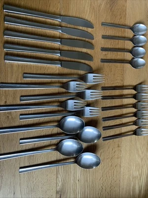 Antiguo Wilkens Cubertería de Acero Inoxidable 24 Piezas Con Kaffeelöffeln Y - Imagen 1 de 4