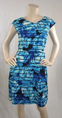 Vestido de cóctel Marc New York Andrew Marc nuevo sin etiquetas sin mangas azul talla 4 $133 Foto 1 de 4