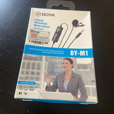 BOYA BY-M1 Lavalier microphone mobile phone camera computer external microphone - Image 1 of 2